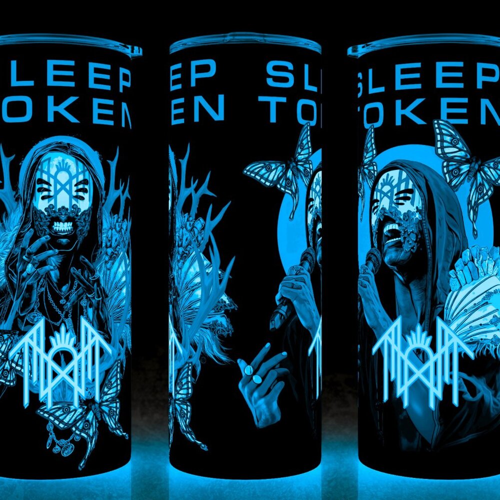 Glow in the Dark Sleep Token - Vessel - Blood Moon Rock Band Cup Mug Tumbler